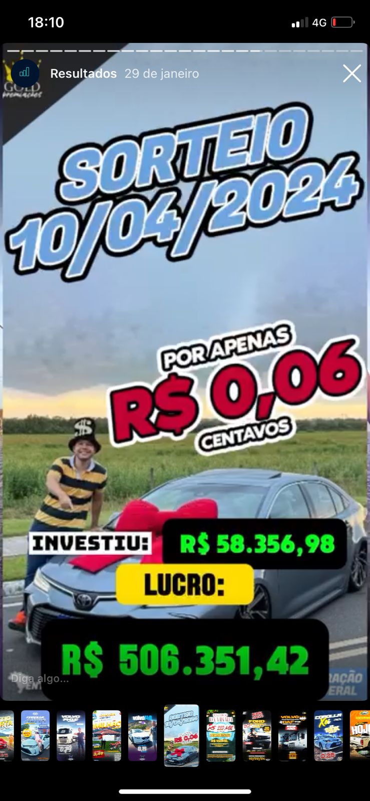 Print de resultado de campanha 07